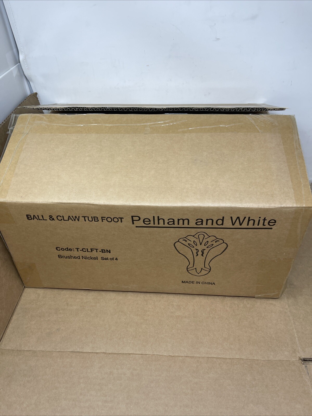 Pelham & White Clawfoot Claw Foot Bathtub Tub Feet, Brushed Nickel, Set Of (4)