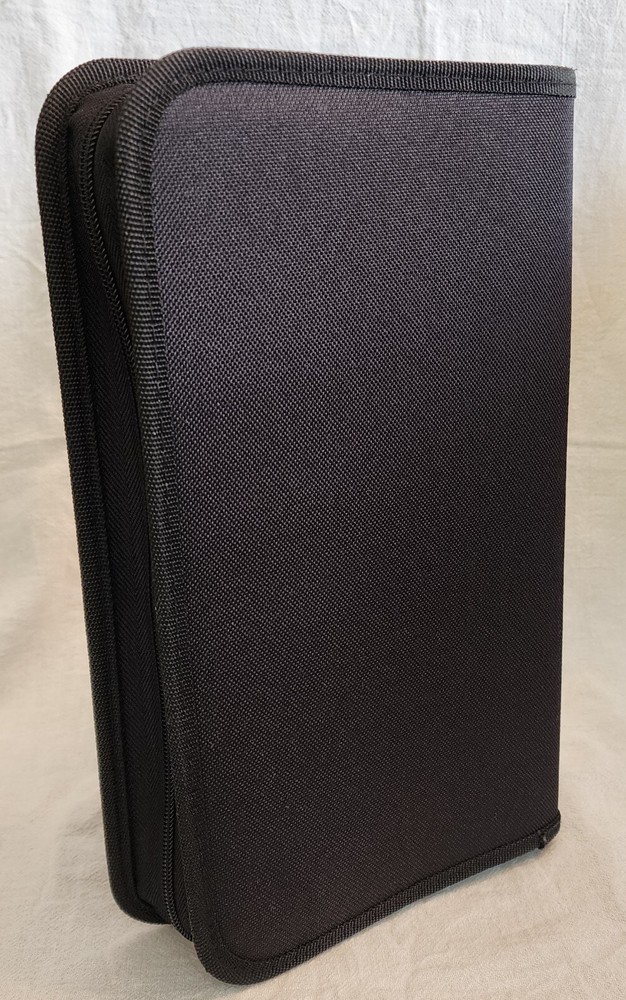 CD Projects Zippered Nylon Soft CD DVD Case - Model CCRM 264 - Holds 52 CDs DVDs