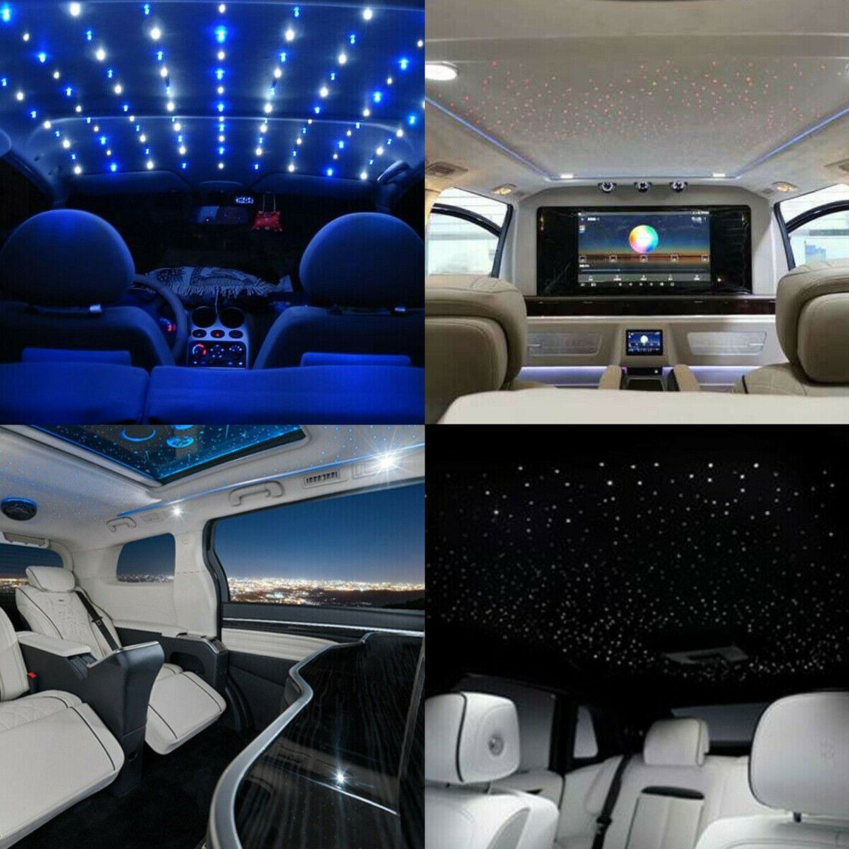 500pcs Home Car Headliner Star Light kit Roof Twinkle Ceiling Lights Fiber Optic