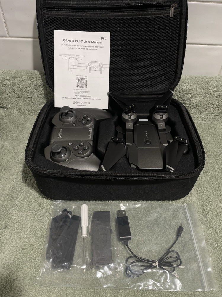 Attop X-PACK PLUS Foldable Quadcopter Drone With Camera, Controller, Case