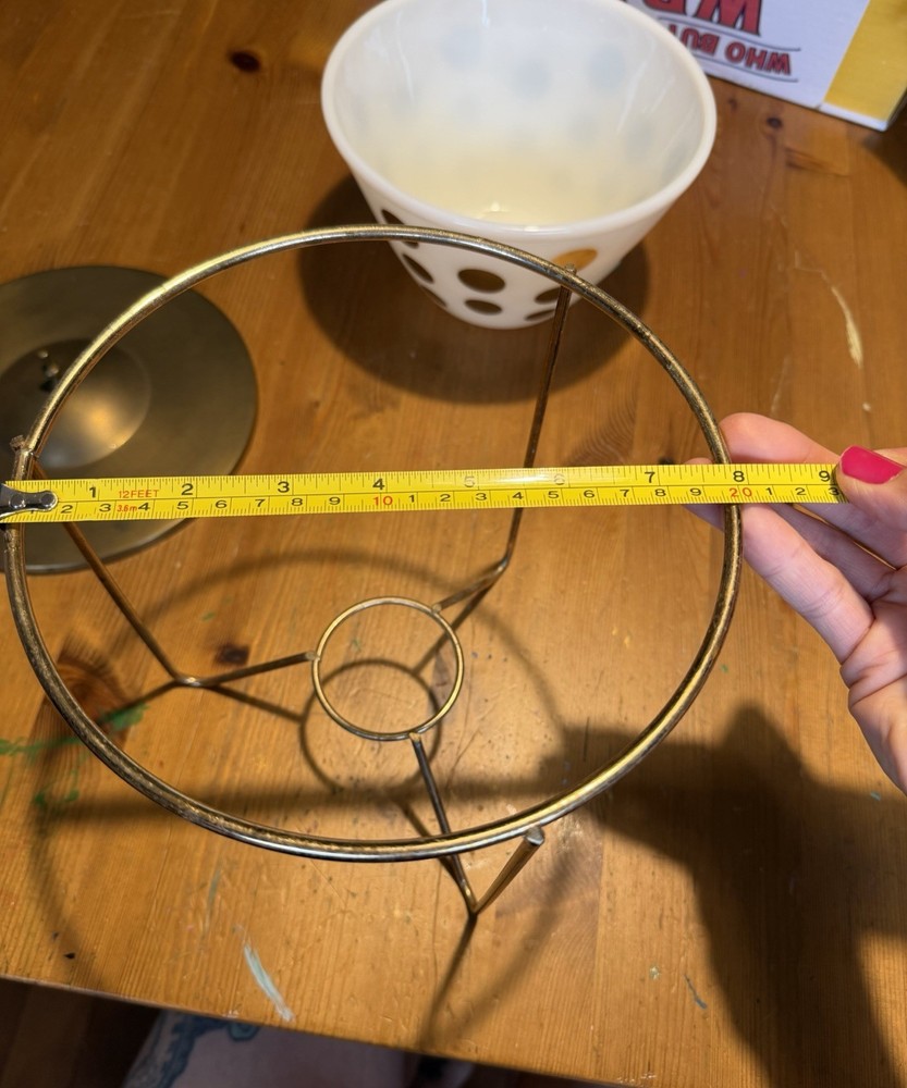 Fire King Gold Dots With Cradle