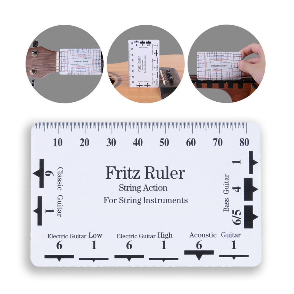 Acoustic Guitar String Action Gauge String Pitch Ruler Measuring Tool