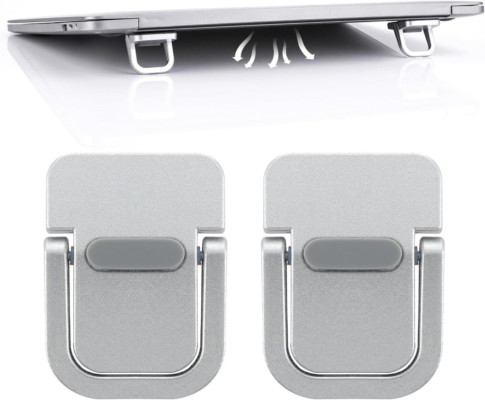 Giantree 2 Pcs Mini Computer Keyboard Stand for Desk, Portable Silver