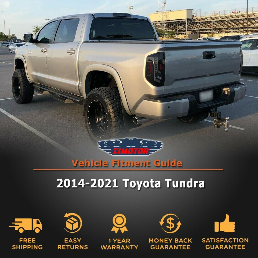 Smoke LEDFor 2014-2021 Toyota Tundra Tail Lights Brake Rear Lamps Left+Right