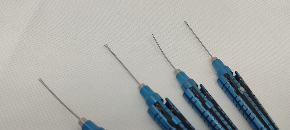 TITANIUM/STAINLESS STEEL VITREORETINAL INSTRUMENTS MICRO FORCEPS, MICRO SCISSORS