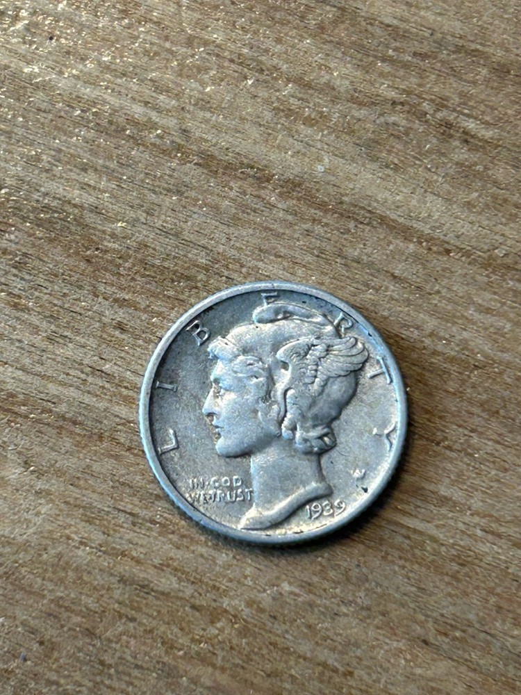 1939 Mercury Dime XF