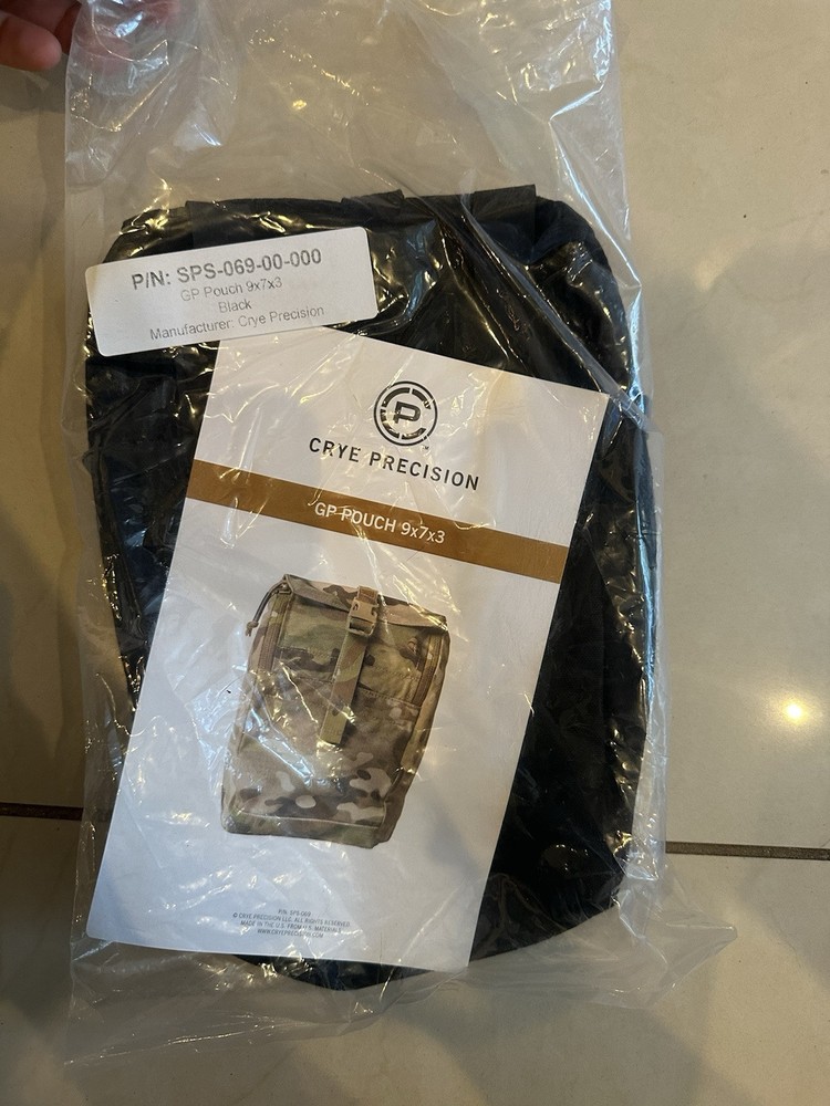 Crye Precision General Purpose GP Pouch 9x7x3 Black