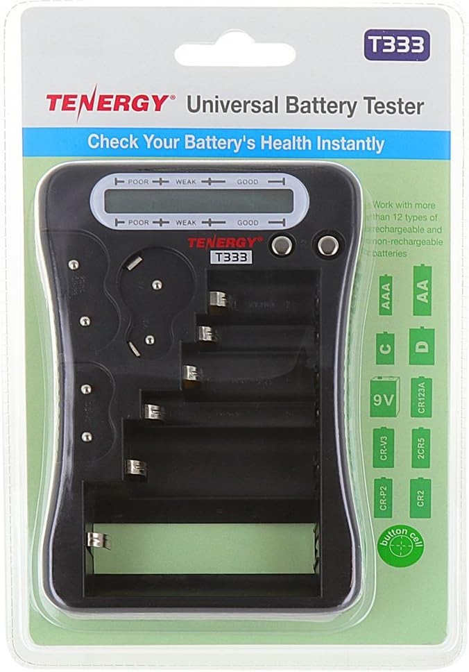 Multi-Purpose Battery Tester with LCD Display – Compatible with Various Battery