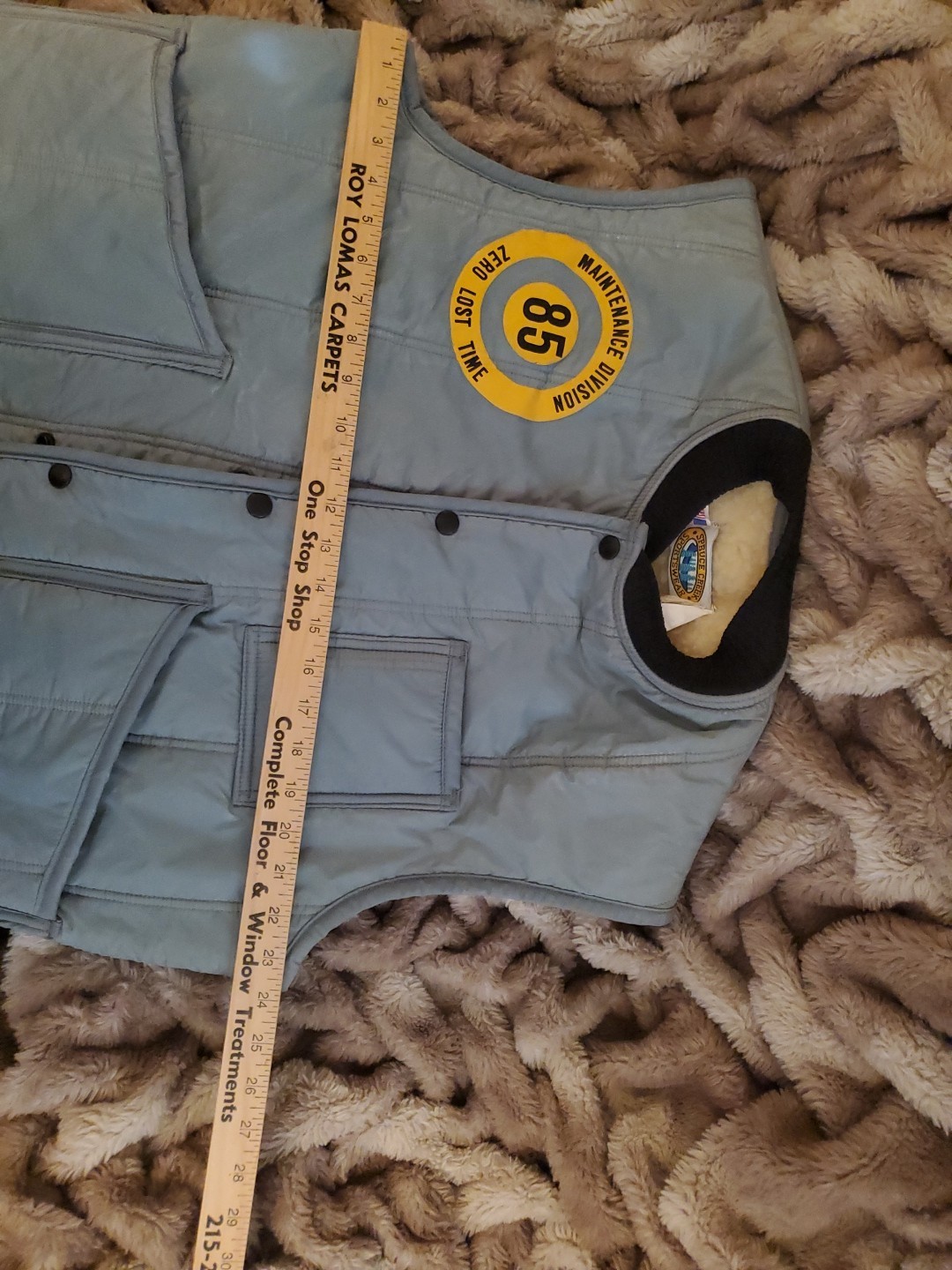 Vintage PECO Philadelphia Electric Company Maintenance Division Work Vest 85