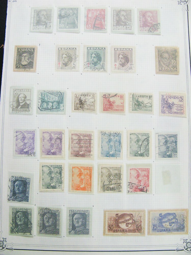 Spain Stamp Collection Mint And Used