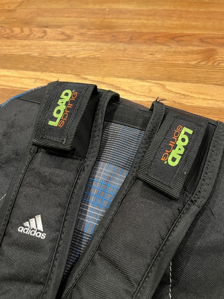Adidas Load Spring Plaid Backpack Book Bag Laptop CPU Storage Pockets