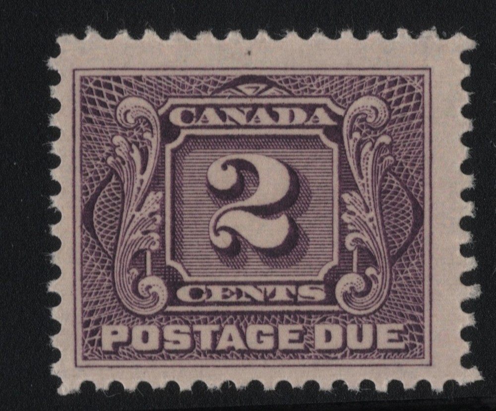 J2 Postage Due Canada mint never hinged