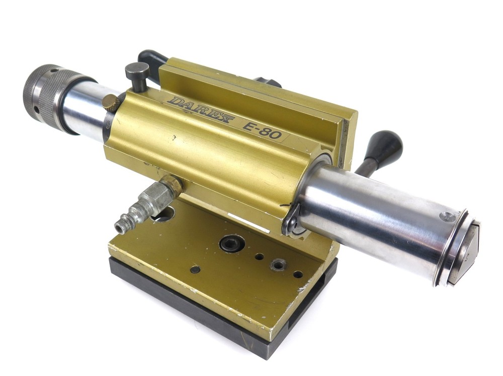 Darex E-80 End Mill Sharpener Air Spindle, Housing & Draw Bar Assembly