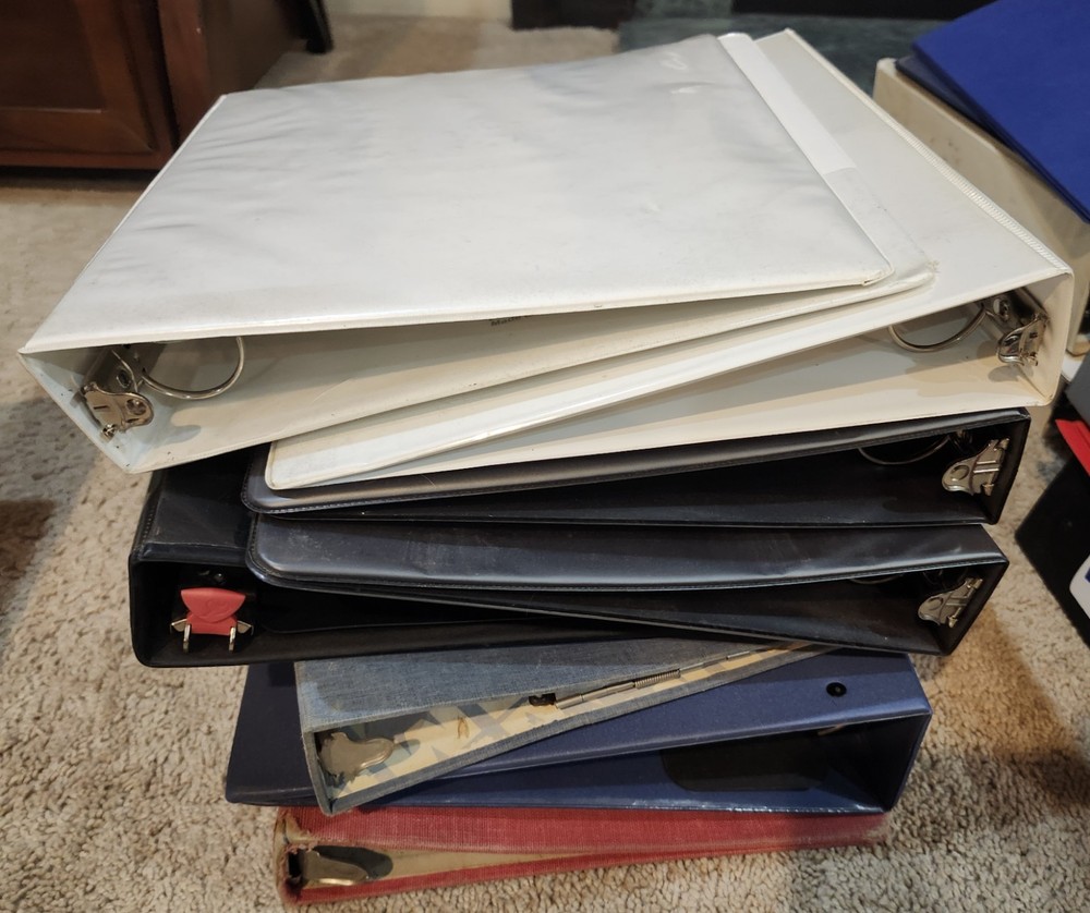 Various Assorted 3-Ring Binder Notebooks