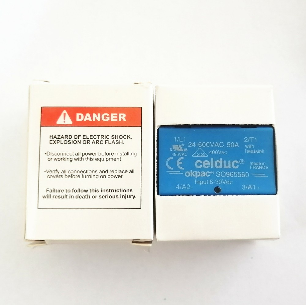 CELDUC solid state relay SO965560 input 3-32VDC OUTPUT 12-280VAC
