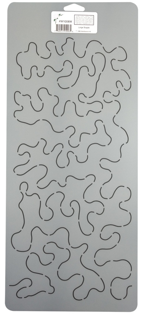 Quilting Stencil Stipple Quilt Pattern15" Continuous Line Background Template