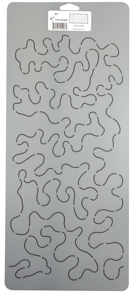 Quilting Stencil Stipple Quilt Pattern15" Continuous Line Background Template