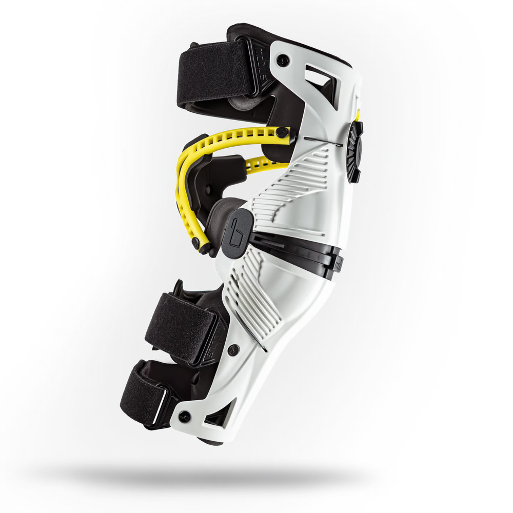 Mobius X8 MX Knee Braces - White - Pair - Large