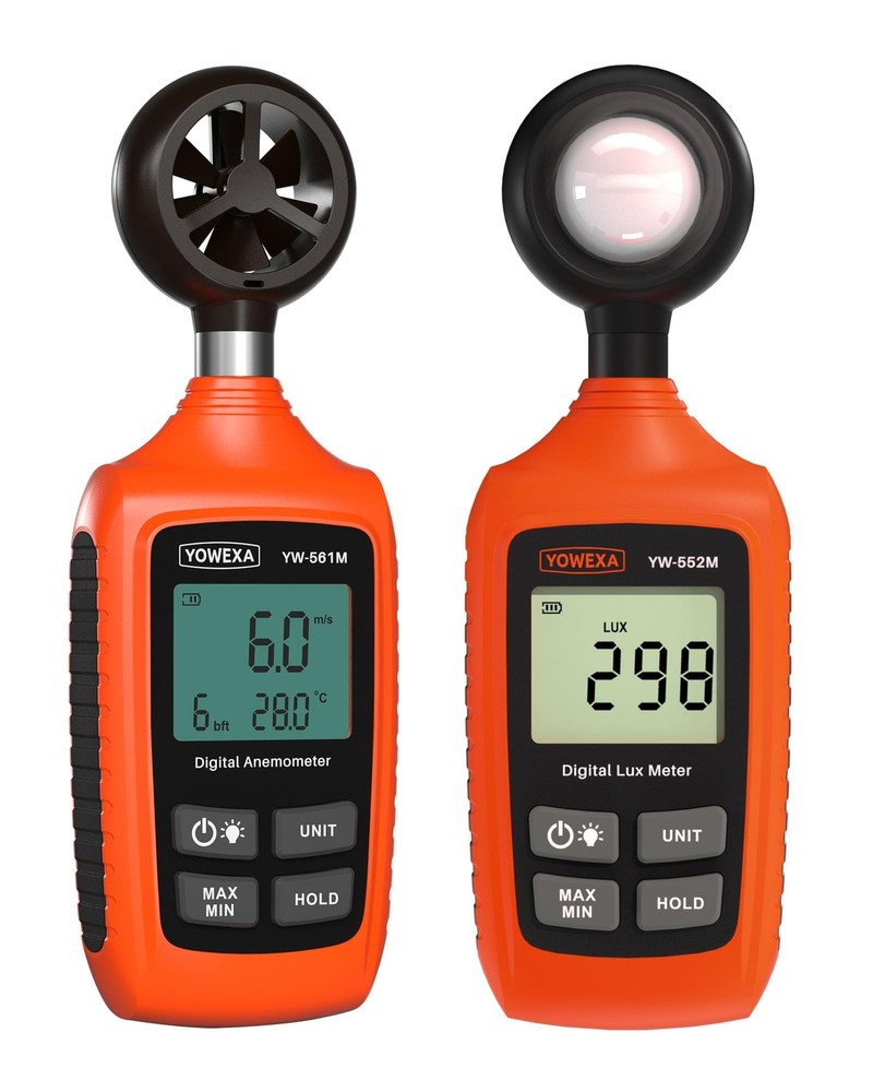 Digital Anemometer, YOWEXA Lux Meter