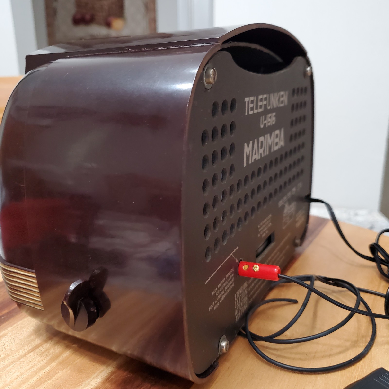 Ultra Rare Vintage 1954 Telefunken U-1515 Marimba Radio - Very Nice Works