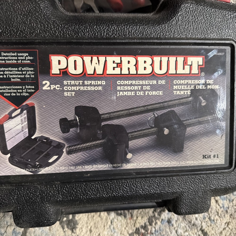 POWERBUILT AllTrade STRUT SPRING COMPRESSOR Model # 648627 Kit With Case