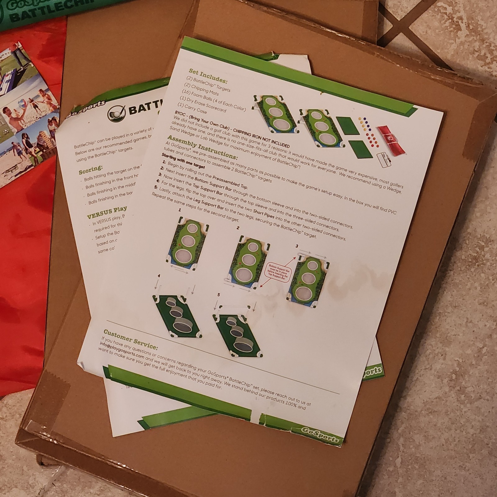 Go Sports Battlechip Premium Outdoor Golf Chipping Game W/ Tote Bag!