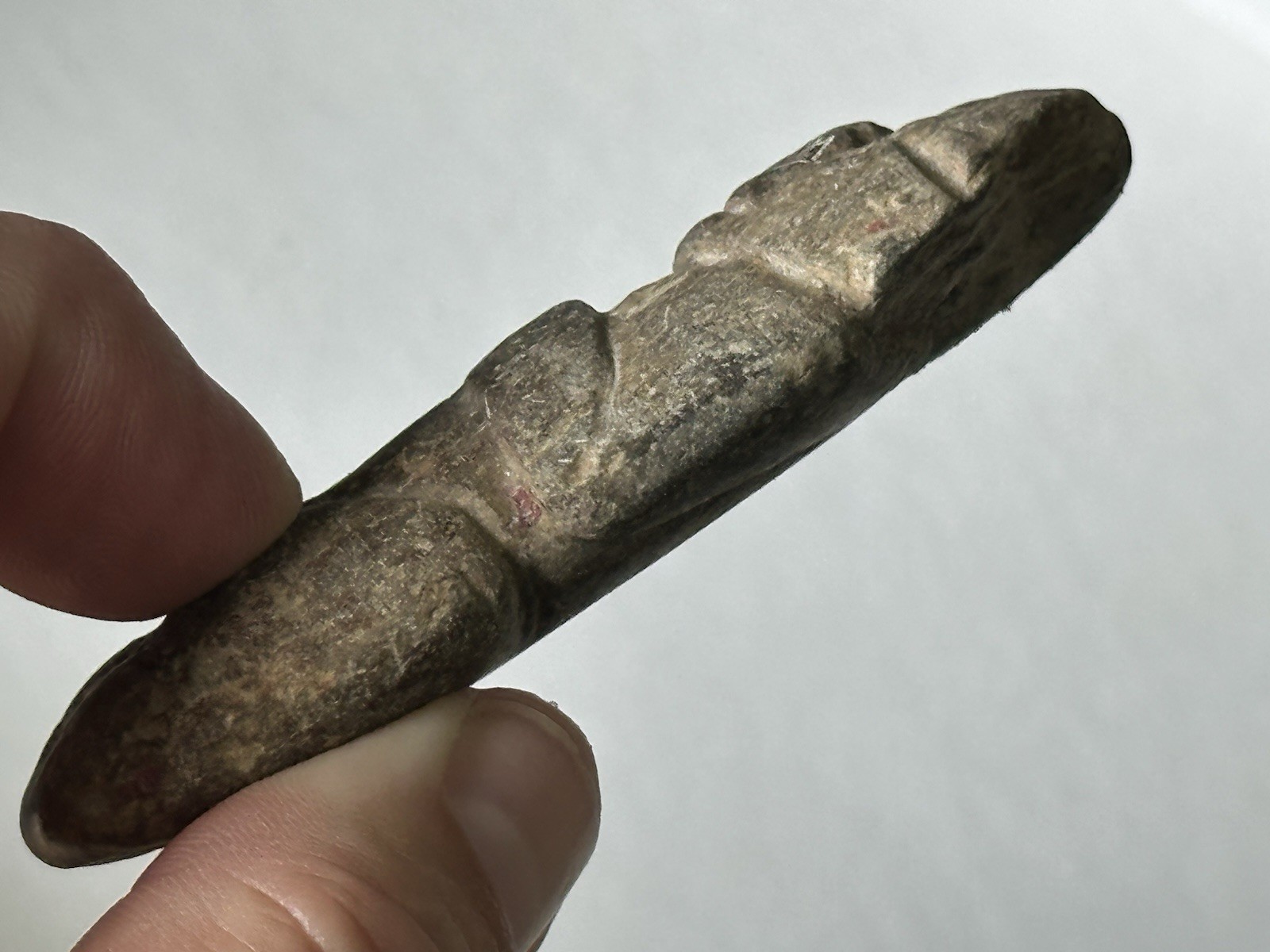 PRECOLUMBIAN HUMAN EFFIGY FIGURE, AXE GOD MEZCALA MIXTEC MAYAN OLMEC MAYA