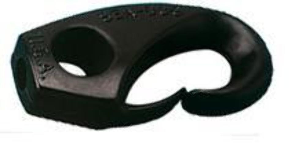 Shock Cord Clip 1/4" Black Nylon