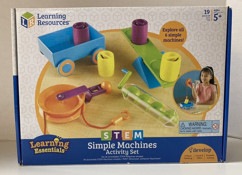 Learning Resources Simple Machines Activity Set STEM 19 Piece Set Complete Age5+