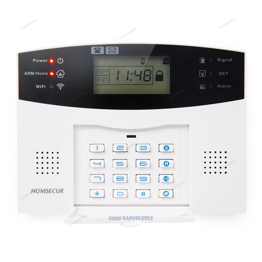 HOMSECUR Wireless &wired WIFI 4G Home Security Alarm System IOS/Android APP