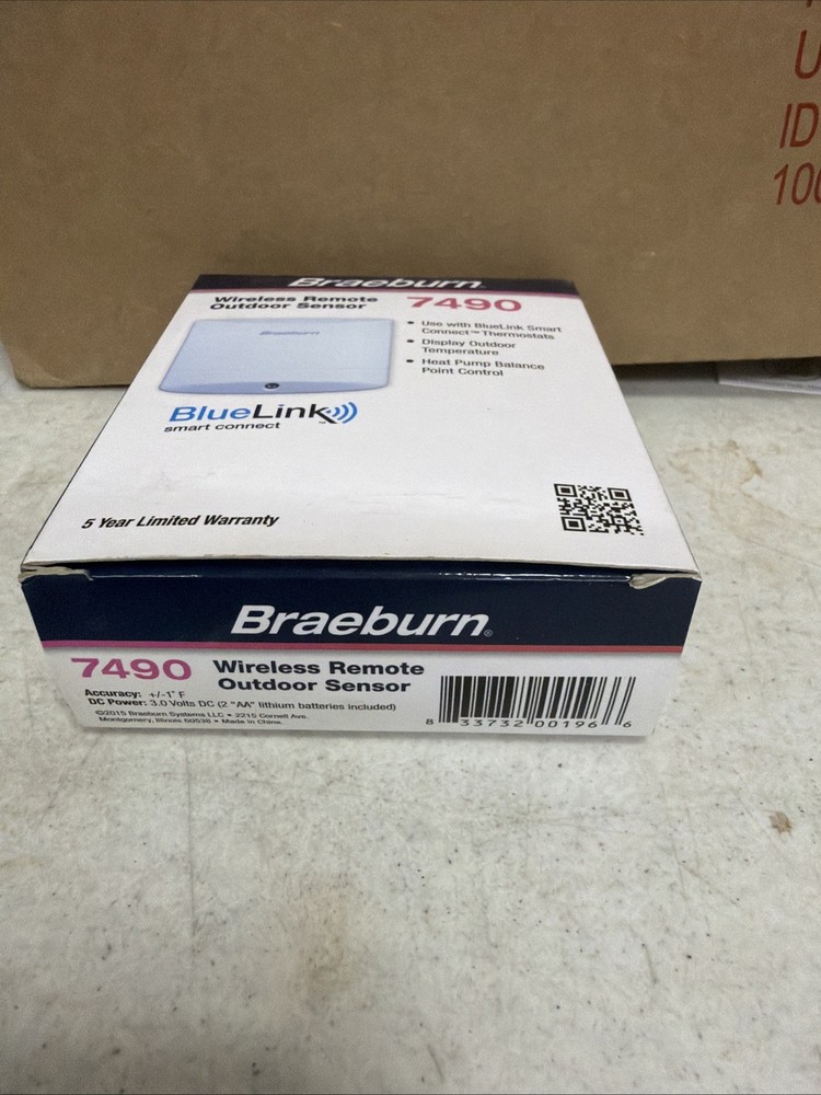 Braeburn 7490 Remote Outdoor Wireless Temperature Sensor