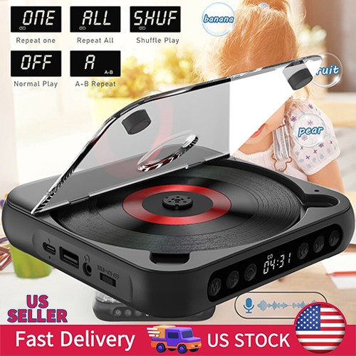 Rechargeable Blue Tooth Speaker Multi Functional CD Player Desktop/USB Portable