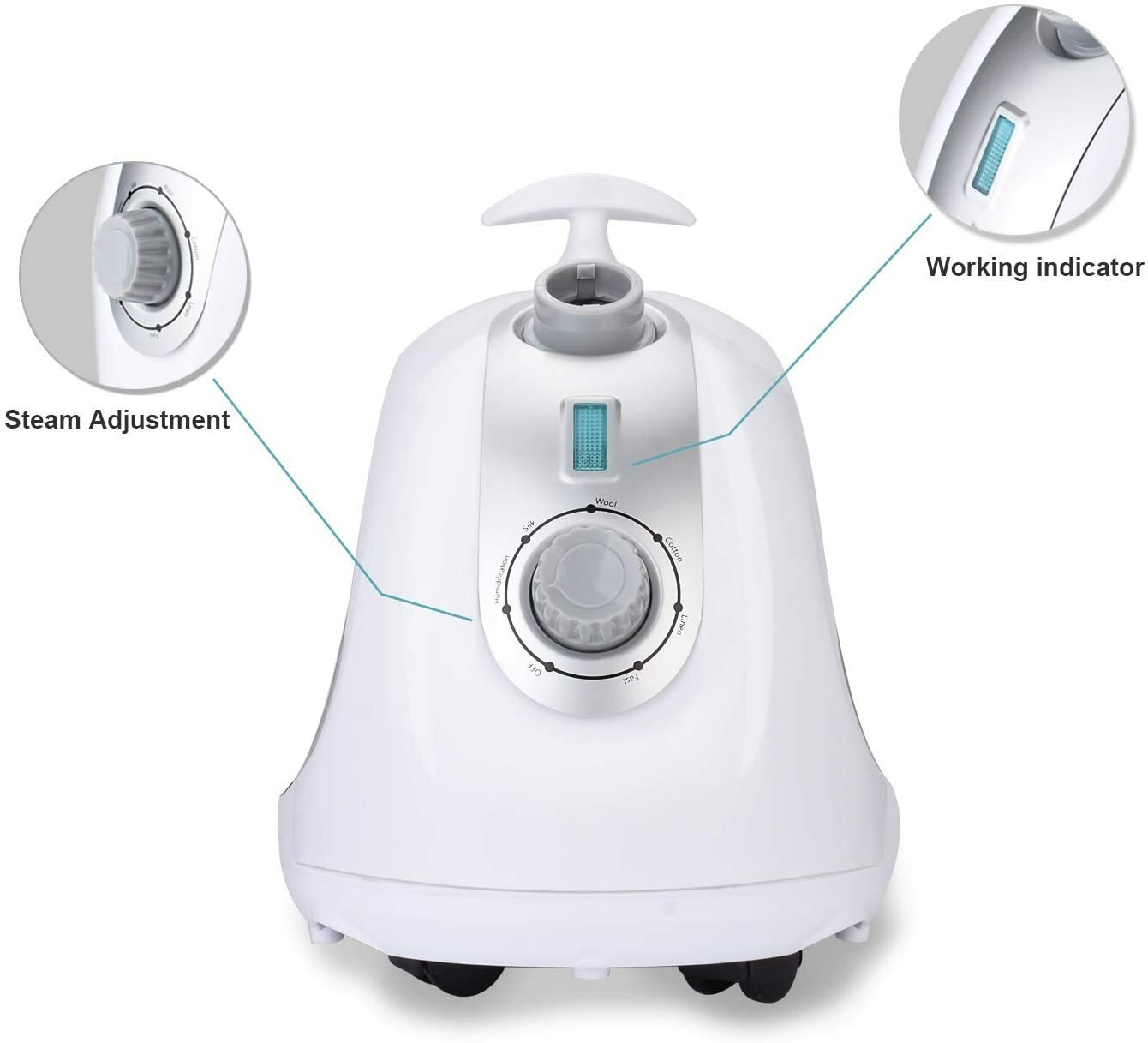 PowCube Garment Steamer,Standing Clothes Steamer with Clothes Hanger