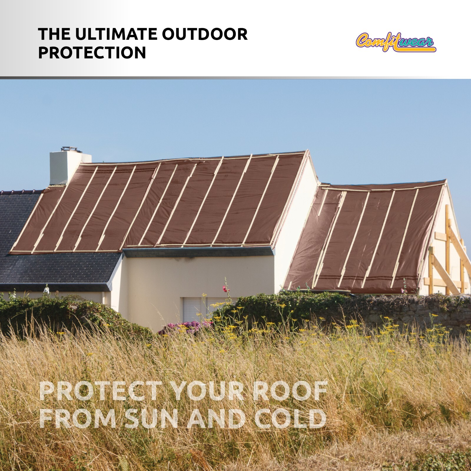 COMFITWEAR Super Heavy Duty Tarp Cover Reinforced Grommet Multi-Use Pool Cover