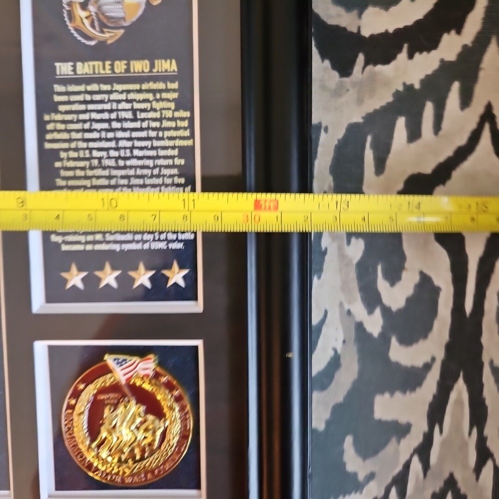 Iwo Jima Bradfird Exchange Framed Tribute Collection