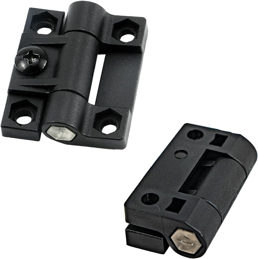 10 Pack Adjustable Torque Hinge, 43mmx36mm 4 Countersunk Holes with Black