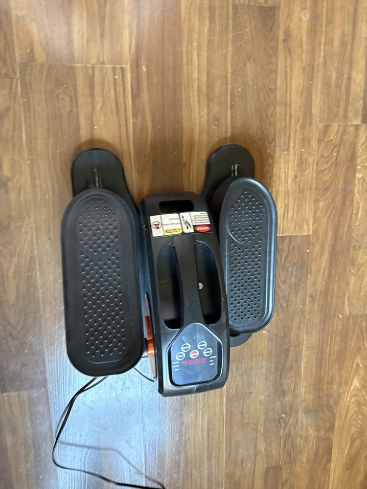 Under Desk Elliptical Electric,Low Impact Pedal Exerciser, Seated, Black Assembd