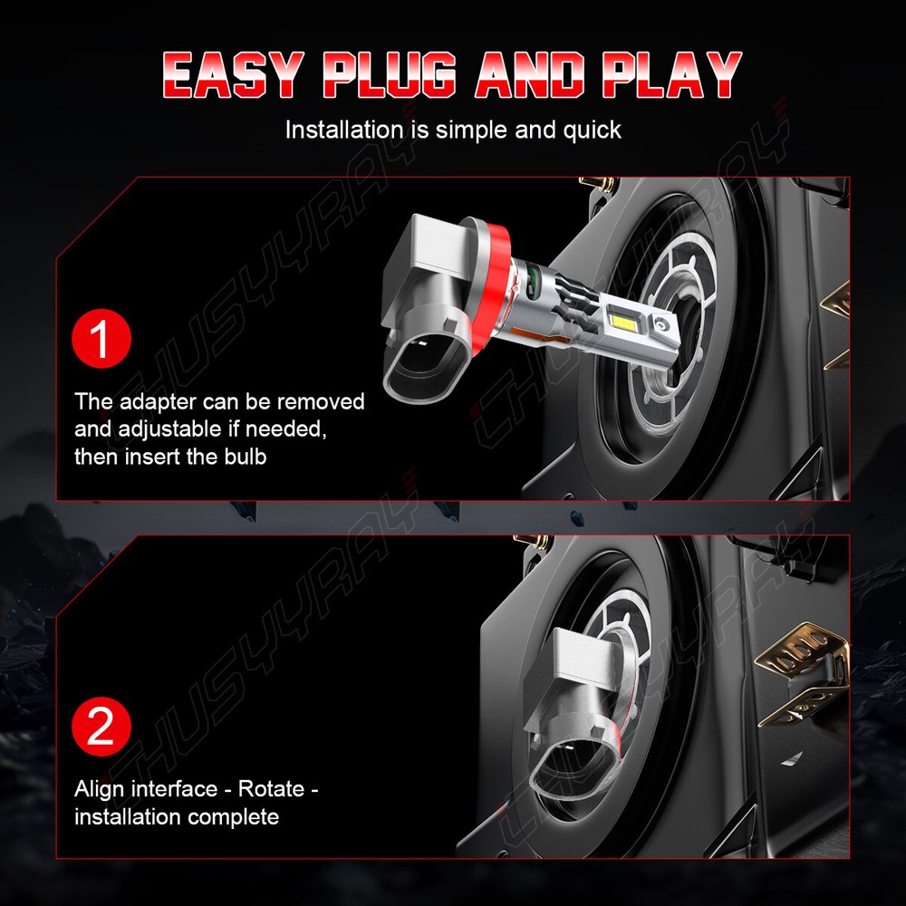 For Subaru Forester 2009-2018 LED Headlight High/Low Beam Bulbs Combo Cool White