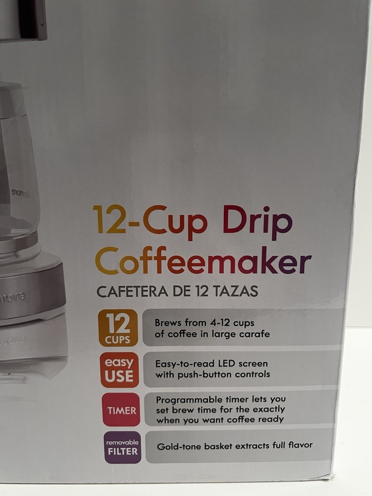 Kenmore 12 Cup White/Stainless Aroma Control Programmable Coffee Maker EUC