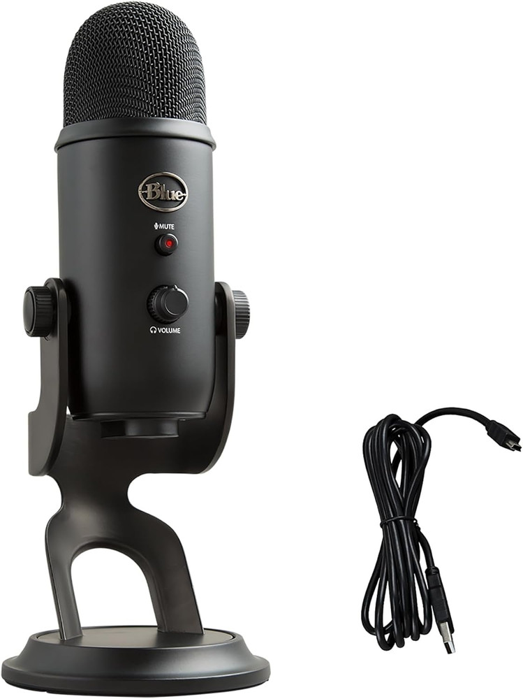 Logitech Creators Blue Yeti USB Microphone for PC, Mac, Gaming, Recording, Strea