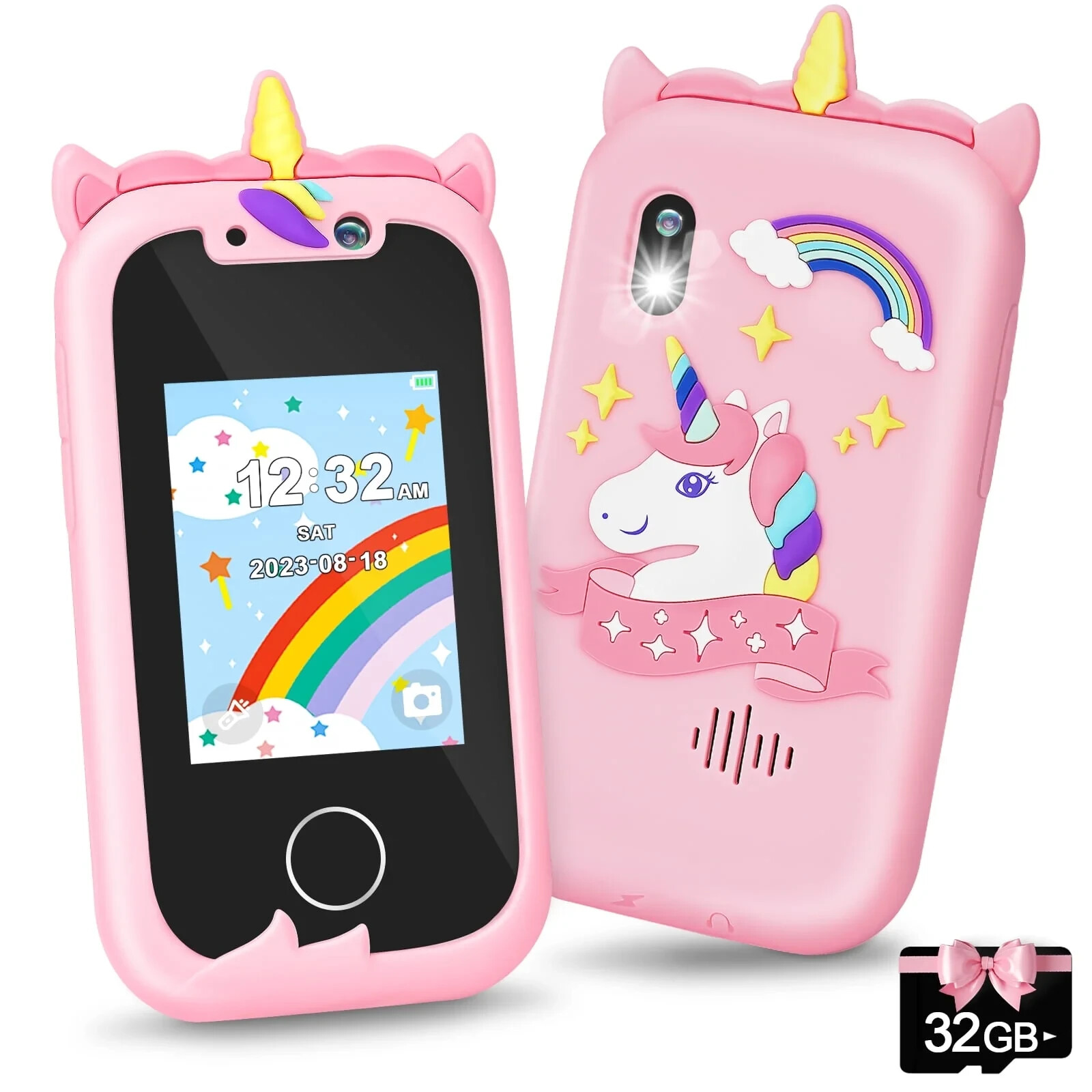 Kids Smart Phone Toys for Girls Ages 3-7 with Dual Camera - Toddler Phone Toy...