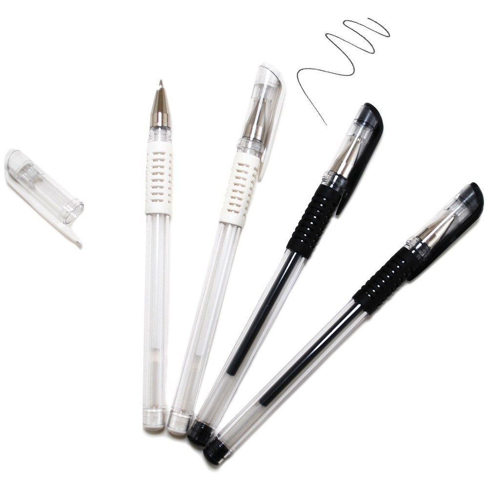 Scrapbook Gel Pens 4/Pkg Black & White