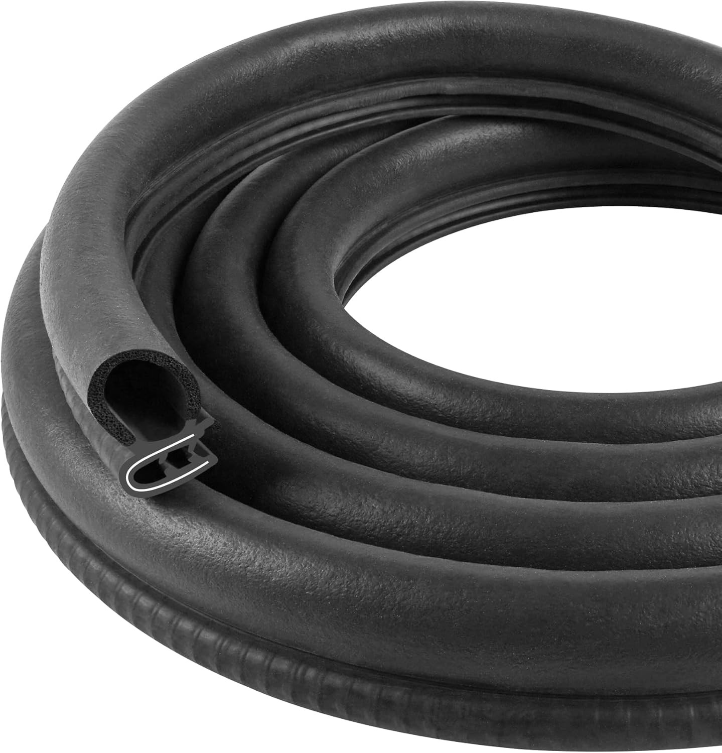 10 Ft Rubber For Chevrolet Car Door Edge Trim Seal with Side Bulb Weatherstrip