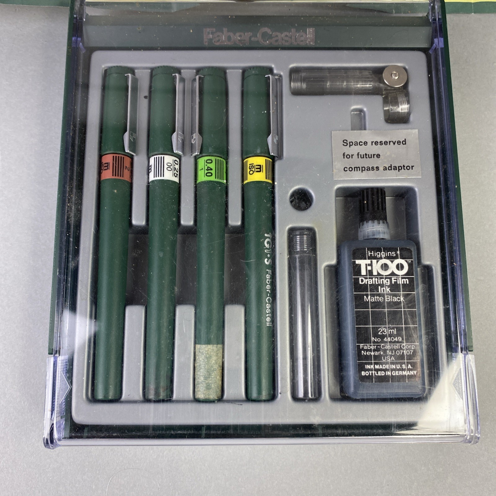 NEW Faber-Castell TG1-S System 454124-S1564 4 Technical Pen set