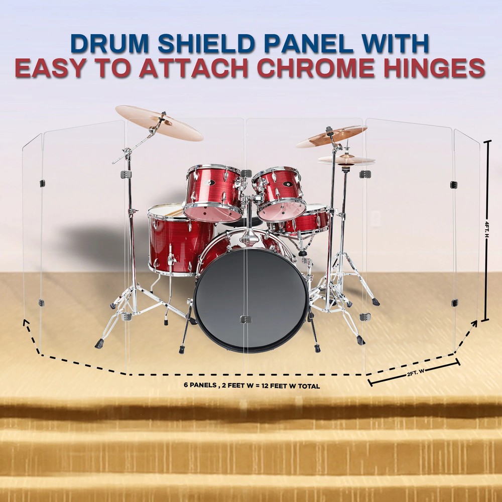 Drum Shield 2 ft. x 4 ft. Panel
