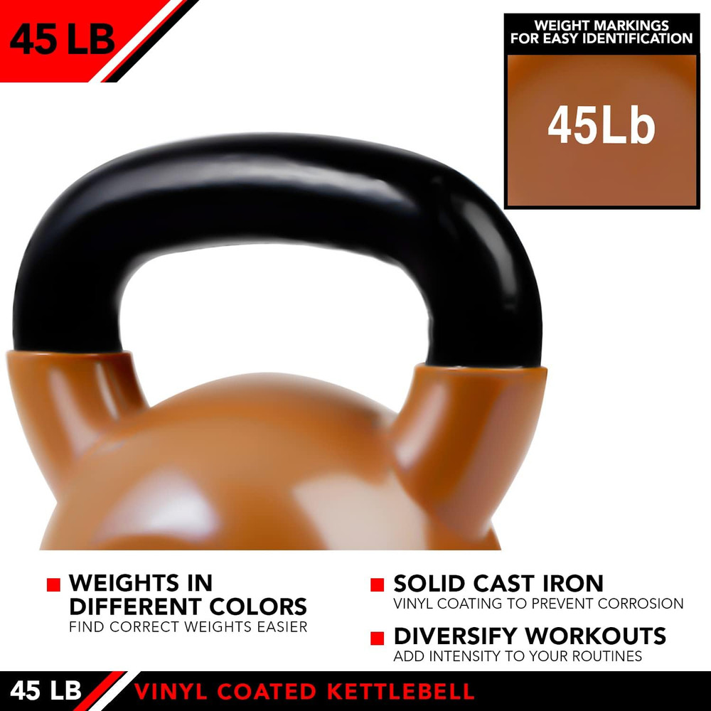 Kettlebell Weights Vinyl Coated Iron
