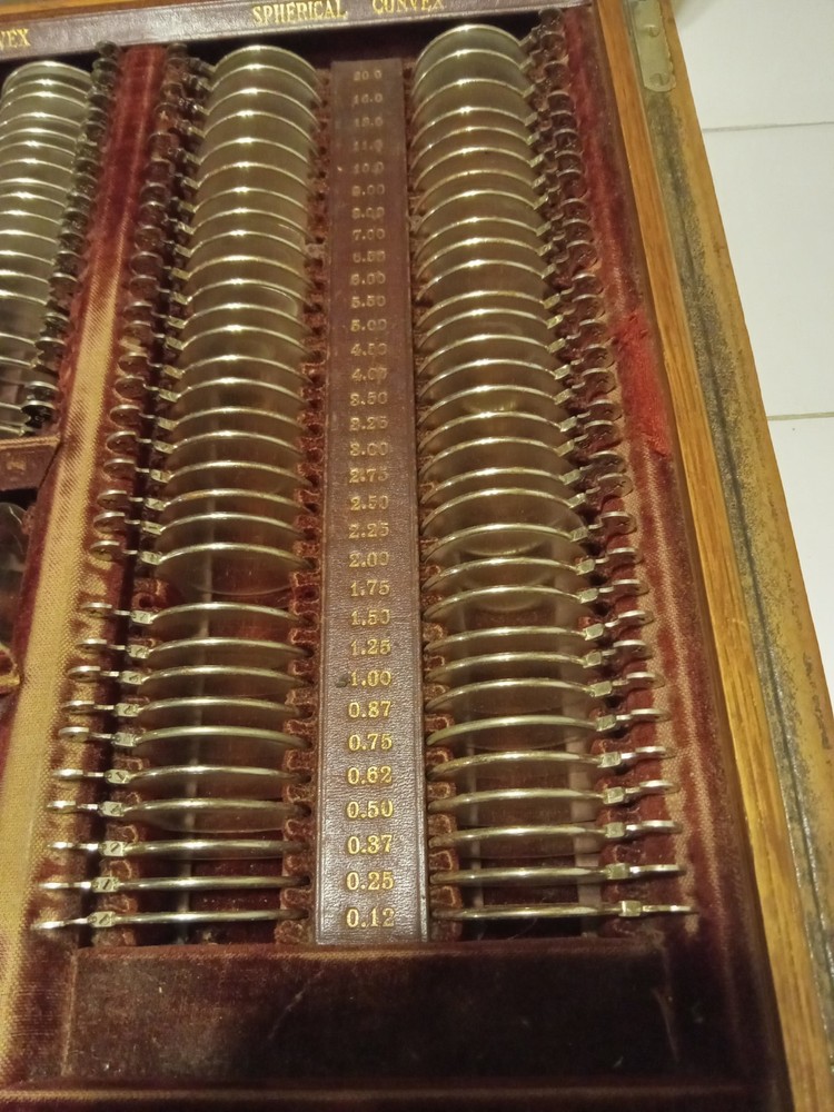 Antique Optical Optometry Eye Exam Testing Kit