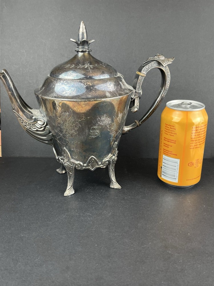 Meriden Britannia Silverplate Tea & Coffee Pattern 1881 9pc Set Victorian