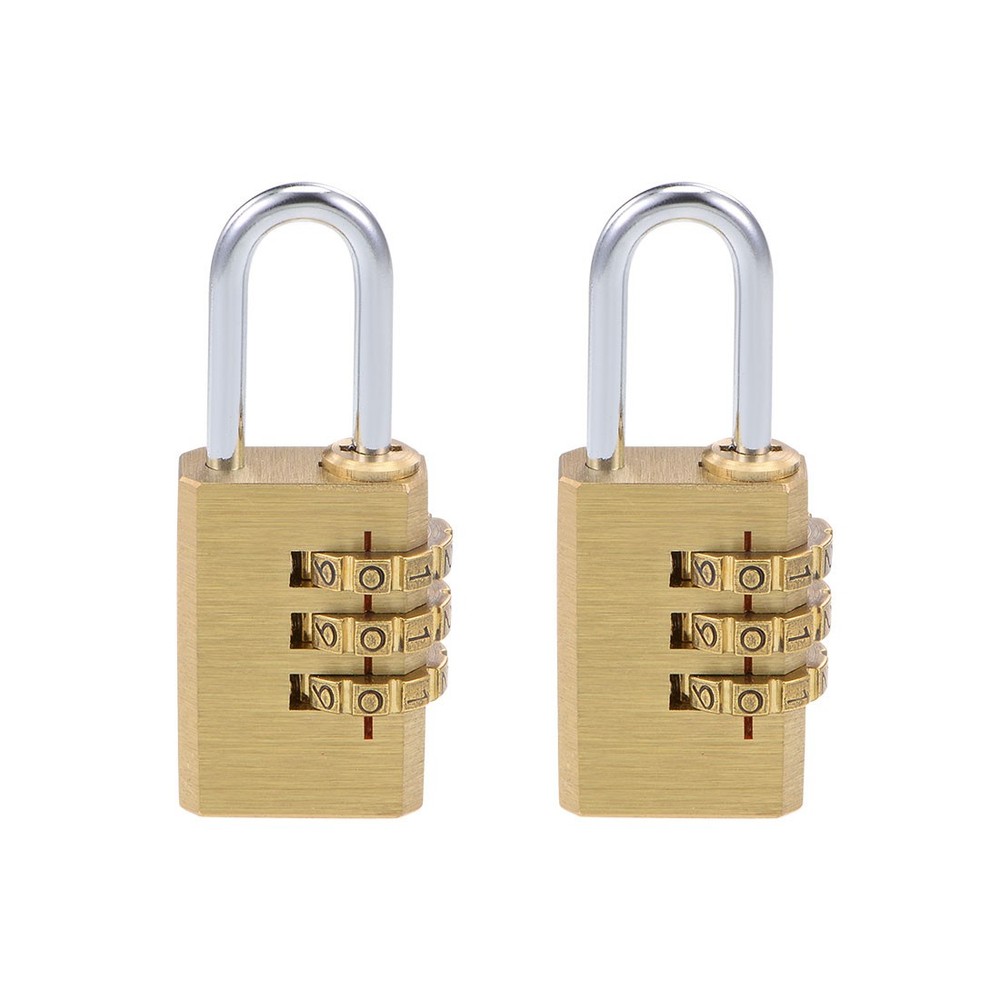 3 digits combination lock brass locks 3mm cricket diameter 2pcs