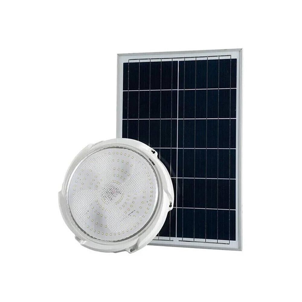 LED Ceiling Light Solar Panel Rechargeable Lamp 60w White Light Outdoor